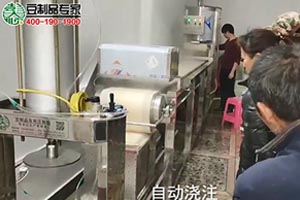 6米豆腐皮機生產(chǎn)現(xiàn)場